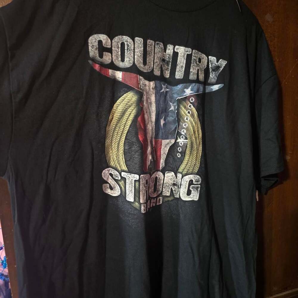 Brisco Apparel Country Strong T-Shirt XL Black NWT